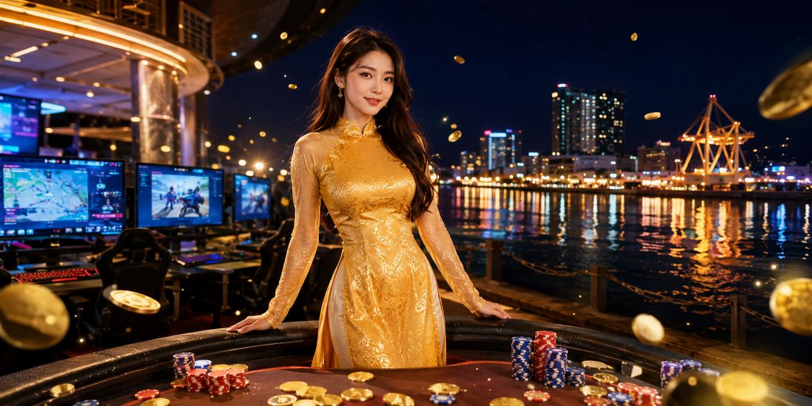 Người dùng Hải Phòng đặt kèo esports trên điện thoại trong trang phục áo dài truyền thống